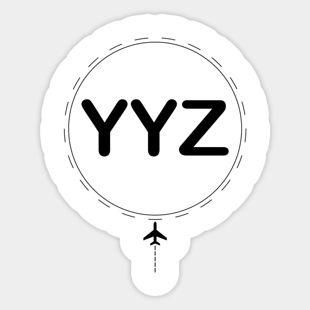 Destination YYZ Sticker by Lifeinbmajor